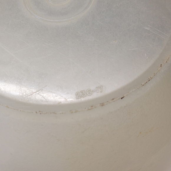 Vintage Tupperware Clear Nesting Wonderlier Mixing Bowl #236-13 w/lid - Picture 3 of 3